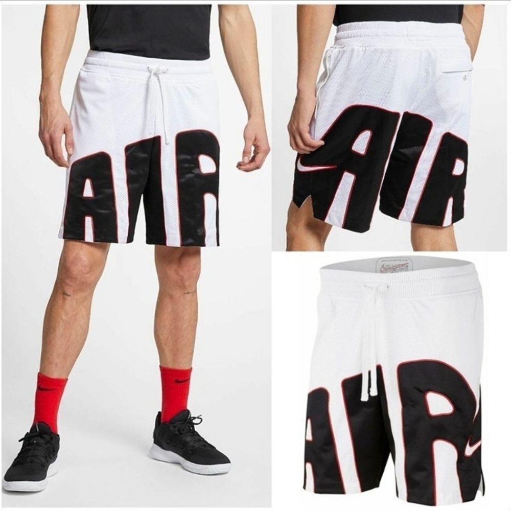 Nike Uptempo Mens Shorts White Bnwt Medium